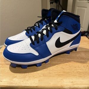 Jordan 1 Mid Game Royal Cleats sz.13